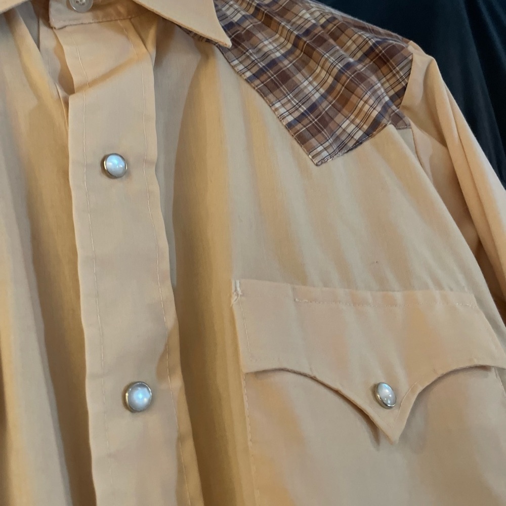 1970s Chute#1 western long sleeved shirt pearl snaps well kept vintage condition